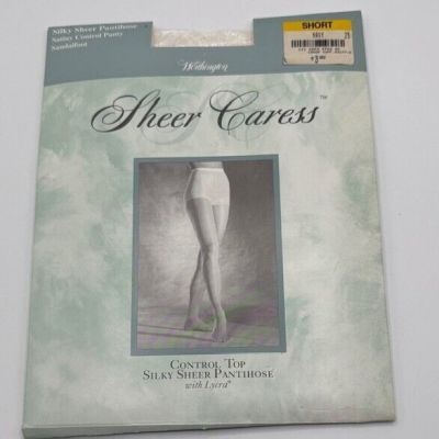 Vintage JC Penny Control Top Silky Sheer Oantyhose Navy Short 29