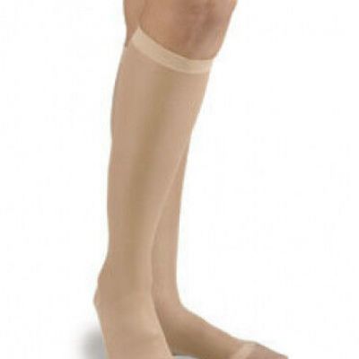 Activa Womens Compression Knee 15-20 mmhg Sheer Therapy Supports Open Toe