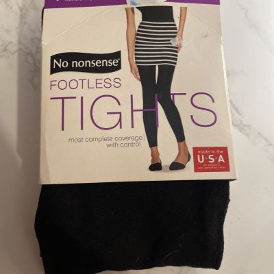 No Nonsense Pair Of Footless Tights Size XXL (235-300 lbs.)  NEW WITH TAGS