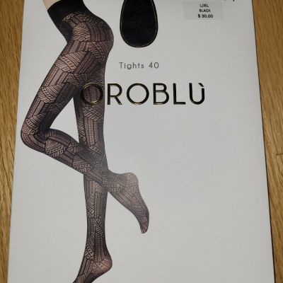 New Oroblu Abstract Mistery Tights 40 Choose Size/Color