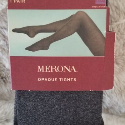 NEW Merona Plus Size 1X/2X 5’5”-5’11” 190-245 lbs Opaque Heather Grey Tights