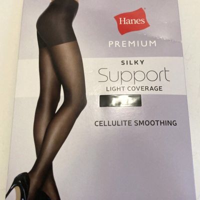 Hanes Silky Support Premium. Light Coverage, Size Small, Black-New in Package
