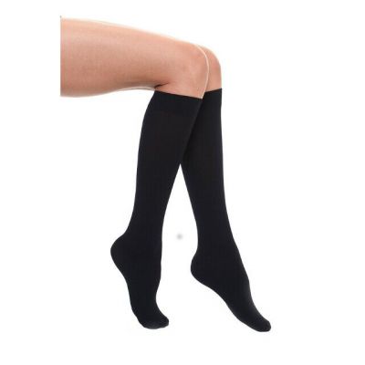 Vivien Socks High Support Opaque Knee Highs Hosiery Stockings 2 Pair One Size