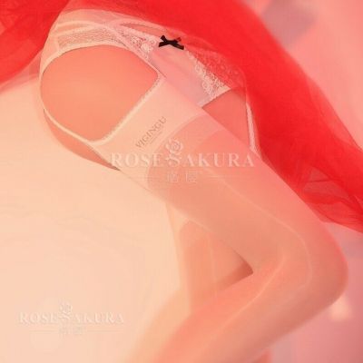 Rose Sakura Silky Sheer Oil Shiny Wedding Stockings Garter Belt Bridal Bride