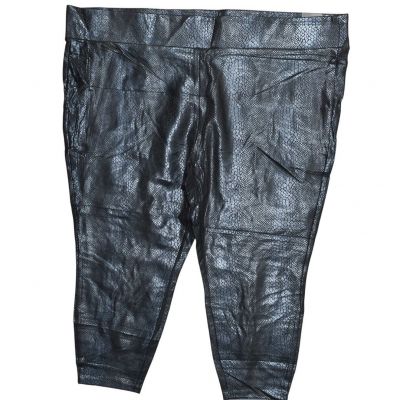 NEW Torrid Women's Plus Size 6 Blue Animal Print Rayon Ankle Leggings