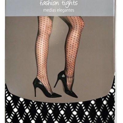 Secret Treasures Fashion Black Tights 1-Pair Size 2 Nylon Spandex