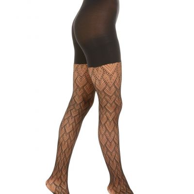 SPANX Women's Tight-End Hearts Tights Very Black