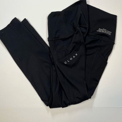 Cloak Brand Hidden In Plain Sight Black Leggings w Pockets Women's Size Large