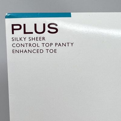 Hanes PLUS Silk Reflections BARELY THERE Silky Sheer Size ONE PLUS  Pantyhose