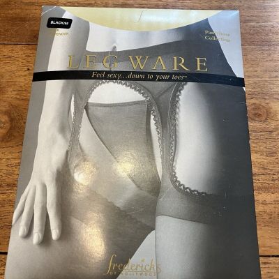 Fredericks Of Hollywood Sheer Suspender Pantyhose Vintage Black M Valentines Day