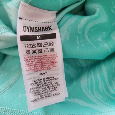 Gymshark Waist Support Leggings in Bright Turquoise Size Medium