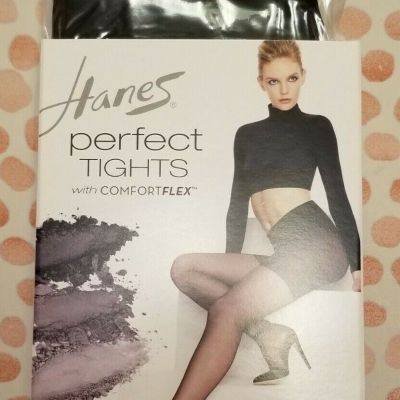 Hanes Perfect Tights with Comfortflex size XL - Black - Crossdressing Sissy