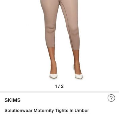 Skims Maternity Tights: Size S/M: To Umber Nwot With Open Gusset
