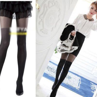 Cool 3D Design Pantyhose Cute Tattoo Stockings Unique Pattern Costume Accessory