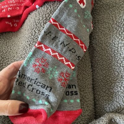 NWT American Red Cross Sponsored Two Pack Of “Friends” Holiday Knee Highs Ladies