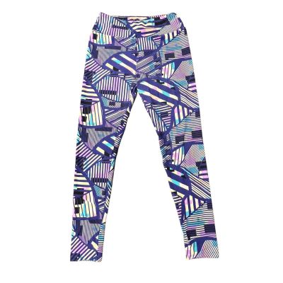 Lularoe Purple Pink Black Multicolor Plus Sized Leggings One Size Super Soft