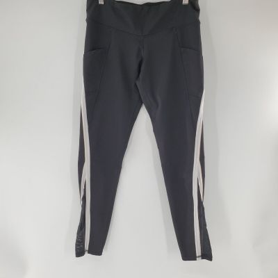 Champion Athletic Black with Grey Mesh Trim Women's Leggings Size L
