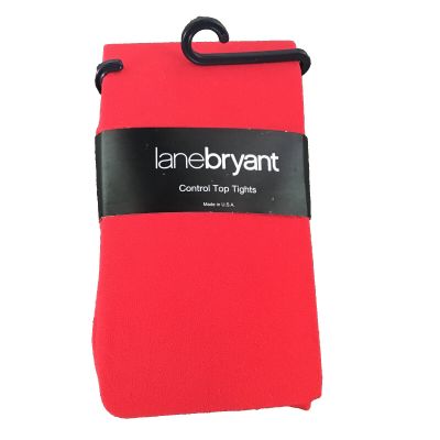 Lane Bryant Control Top Tights Size C/D Red