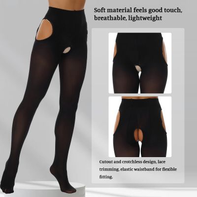 US Womens Shiny Glossyt Pantyhose Oil Satin Tights Dance Compression Stockings