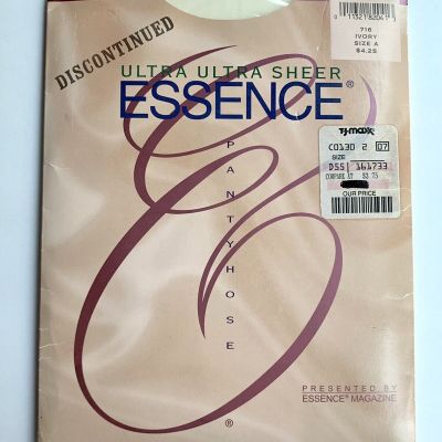 1993 Essence Magazine Ultra Ultra Sheer Pantyhose Discontinued #716 Ivory Size A