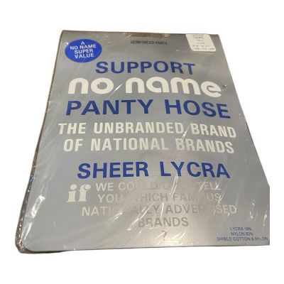 Vintage No Name support panty hose (Tights),  1890SF Taupe Tall
