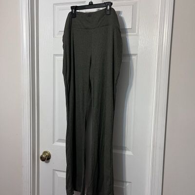 Pink Rose Ribbed Camo Leggings Size 2X