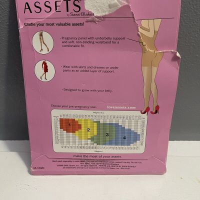 Assets by Sara Blakely Marvelous Mama Sheer  Maternity Terrific Tights Size 3