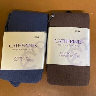 CATHERINES CONTROL TOP TIGHTS, SIZE 3X/4X, (ID794180-410)
