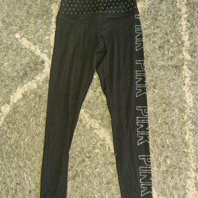 Vs pink Older Style studded bling Logo Ultimate leggings brand new Medium