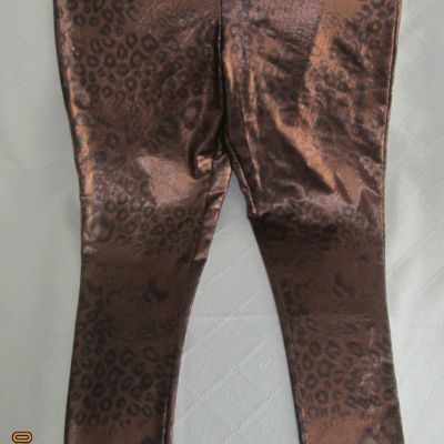NWT Women's Wild Fable Metallic Animal Print Leggings Size L