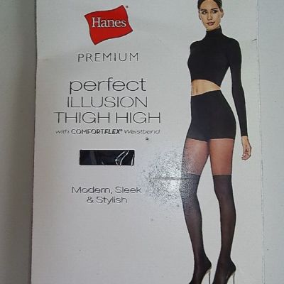 black Hanes Illusion Thigh High with Comfortflex waistgband Size XX Large