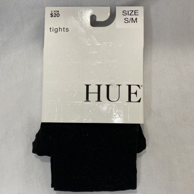 Hue Mesh Lace Tights w/ Control Top ~ Size S/M ~ Color Black