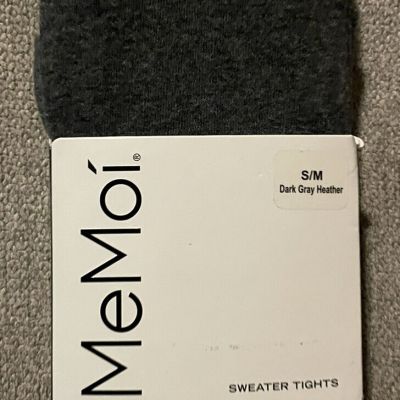 MeMoi Sweater Flat Knit Tights S/M Dark Gray Heather MO-325