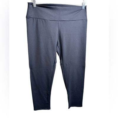 NWOT Plus Size Classic Black Capri Leggings Athletic Wide Waistband - Size 3XL