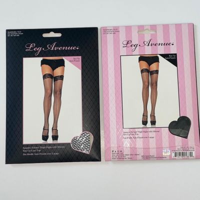 SEXY BLACK FISHNET THIGH HIGHS LACE TOP HOSIERY STOCKINGS COSTUME UA9122BK