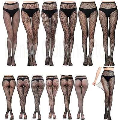 Lace Patterned Tights Fishnet Floral Stockings Small Hole Pattern Mesh Pantyhose