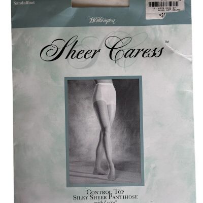 New Worthington Silky Sheer Caress Sheer Control Panty Bone Size Long~Sandalfoot