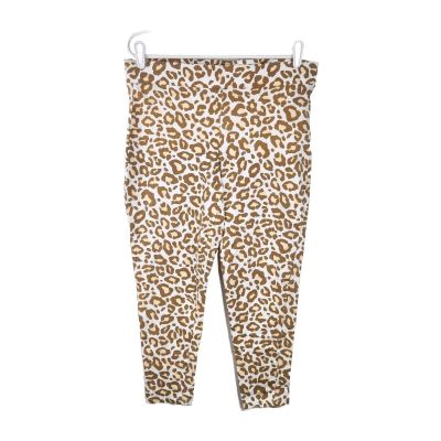 Torrid Cheetah Print Legging Pants Sz 2 18/20 2X White Tan Brown Women's