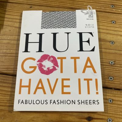 Hue Gotta Have It Fashion Sheers Black Size 2. Pantyhose New Sealed