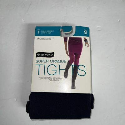 No Nonsense Super Opaque Tights Size Medium S NAVY