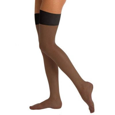 Berkshire Full Support Lycra Leg Reinforced Toe Fantasy Black Stockings Size A