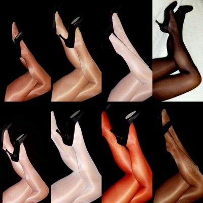 A Coffee African American Gloss Tights Hooters Uniform Shinny  hosiery lt suppor
