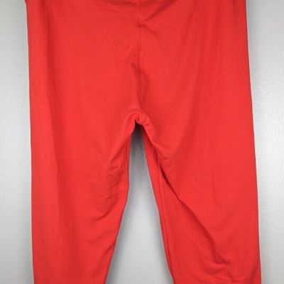 Conceited Women's Plus Size (Maybe XL) Red Capri or Ankle Leggings 17