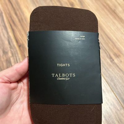 Talbots Womens High Waist Basic Tights Skinny Leg Size L Brown (7)