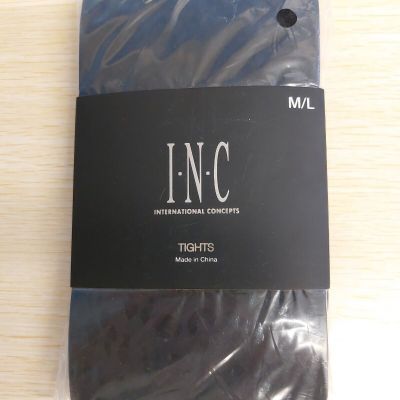 INC International Concepts Tights Black Leo Med-Large 5'2