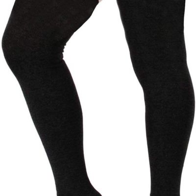 Zando Women plus Size Thigh High Stockings over the Knee Thin Tube Socks Long Sp