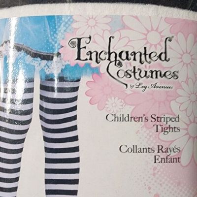 Enchanted Costumes by Leg Avenue Children's Striped Tights Size M 4710