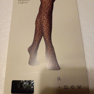 Womens A New Day Fashion Tights Black Size S/M see chart and pic 1 pair only