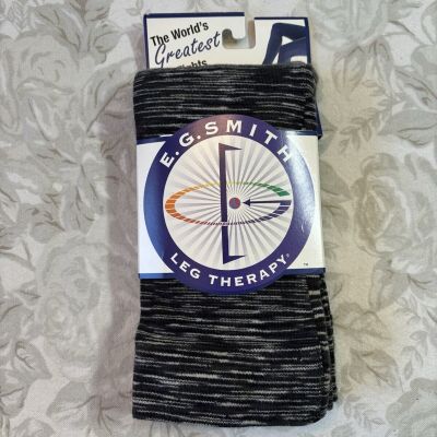 New E.G. Smith Women's Tights (Black/White Heather) Cotton Blend (S/M)