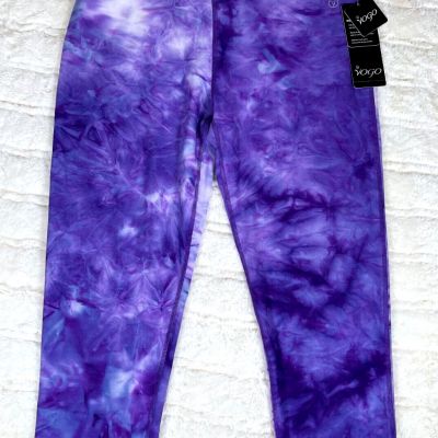 NWT VOGO Athletica Style # 305132 Purple Sz XL Capri Leggings